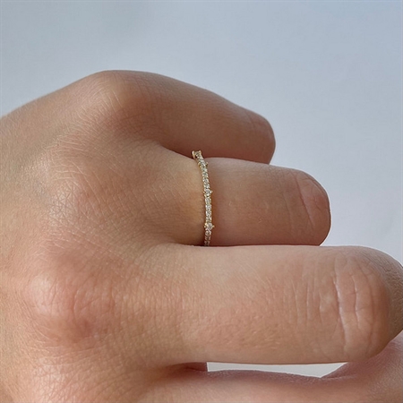 NURAN - Noelle Ring aus 14kt. Gold mit 0,18ct. W/SI 